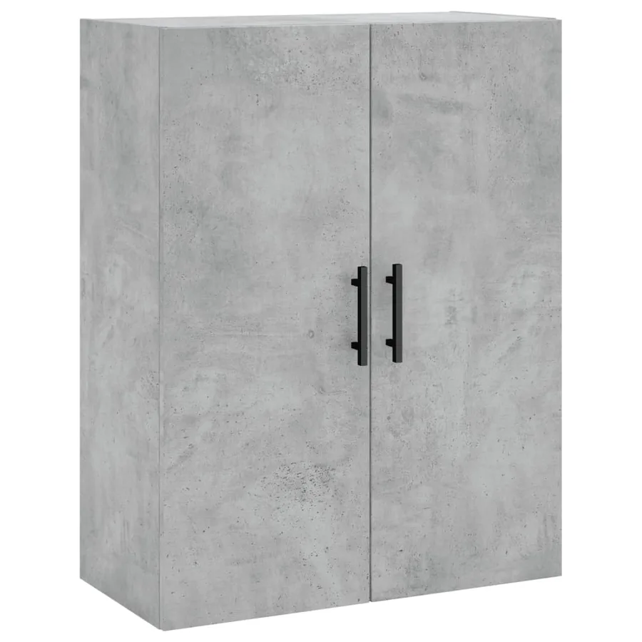 Buffet haut Gris béton 69,5x34x180 cm Bois d'ingénierie - 5