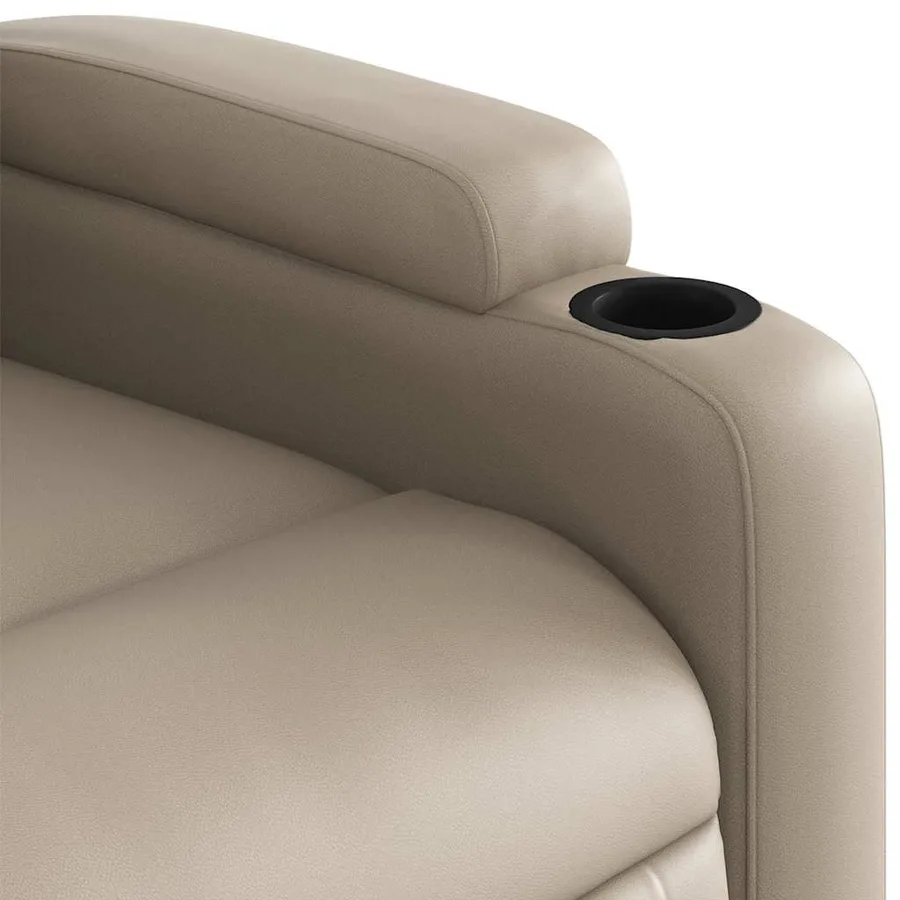Fauteuil de massage inclinable Cappuccino Similicuir - 9