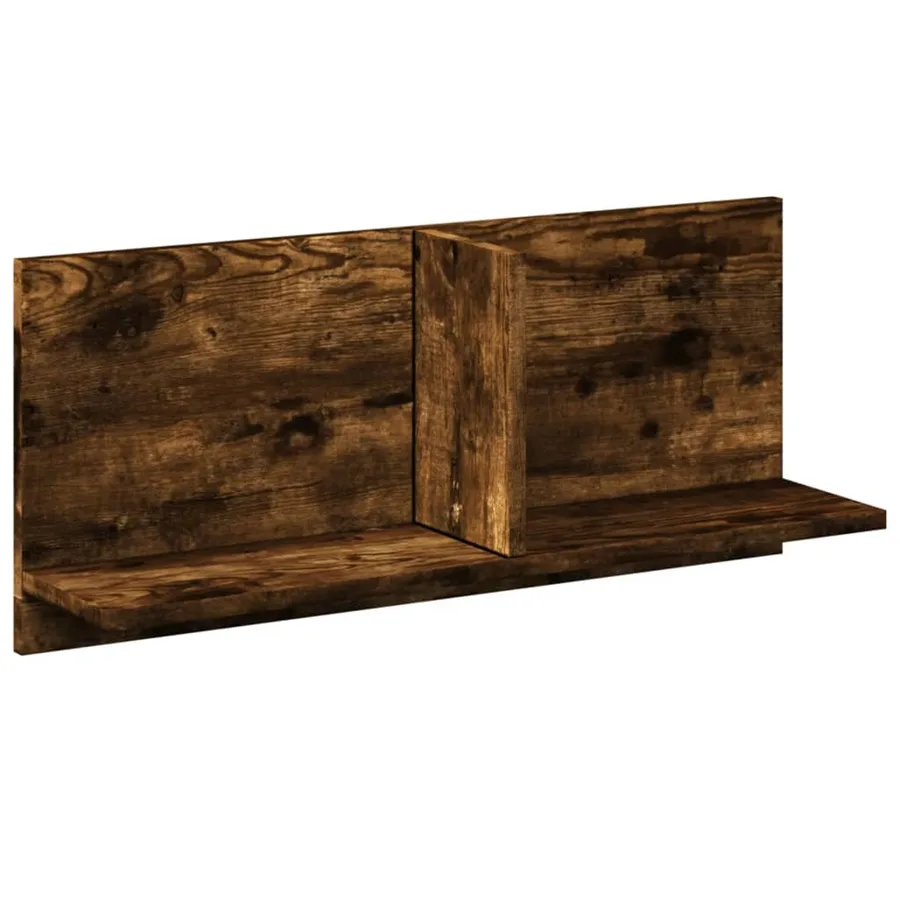 Armoire murale 70x16,5x30 cm chêne fumé bois d'ingénierie - 2