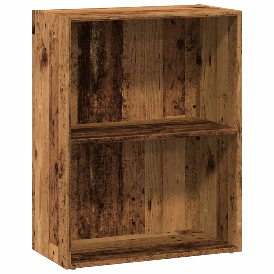 Bibliothèque vieux bois 60x30x77 cm bois d'ingénierie - 2