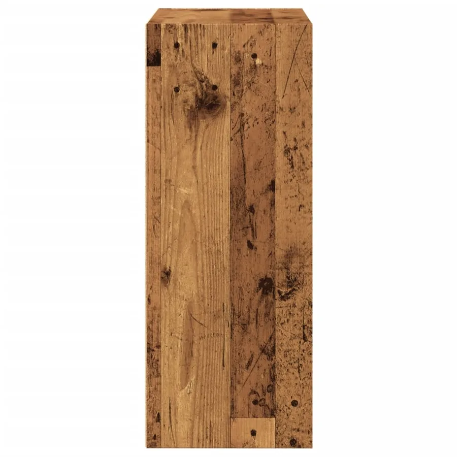 Bibliothèque vieux bois 60x30x77 cm bois d'ingénierie - 5