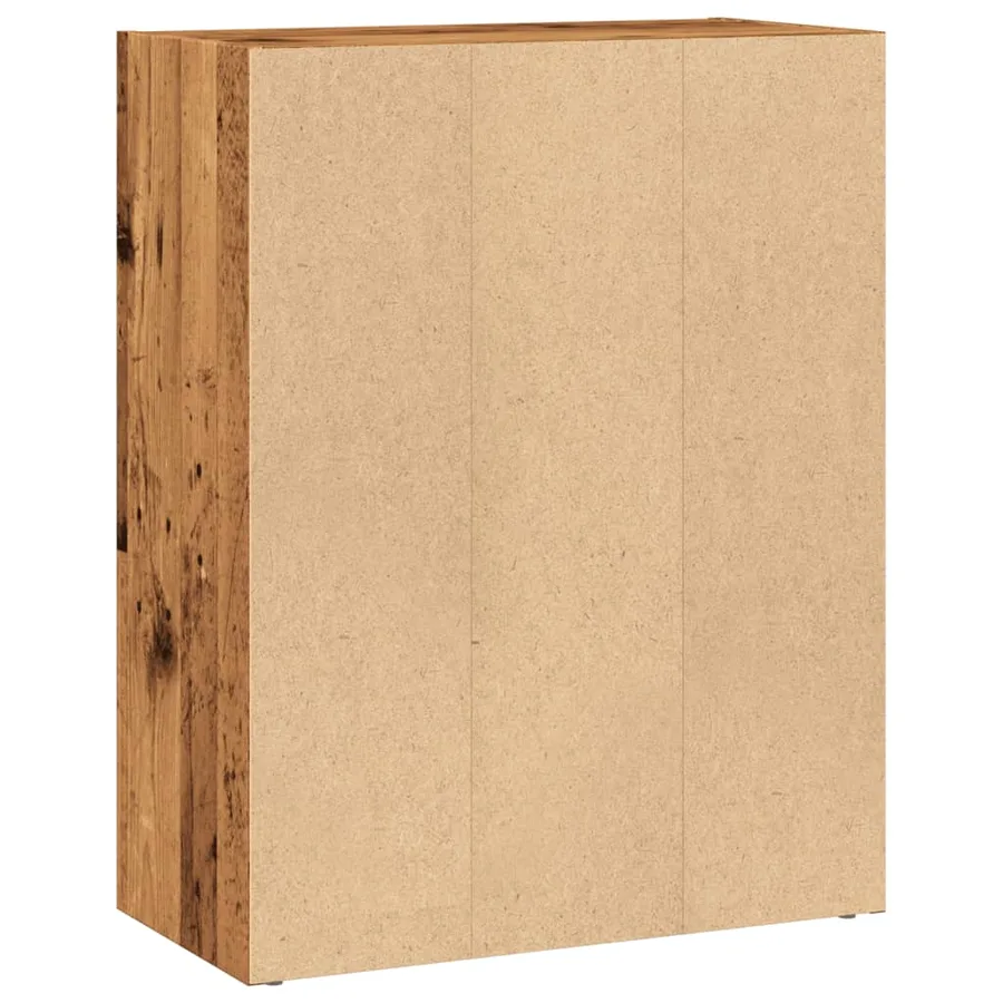 Bibliothèque vieux bois 60x30x77 cm bois d'ingénierie - 6