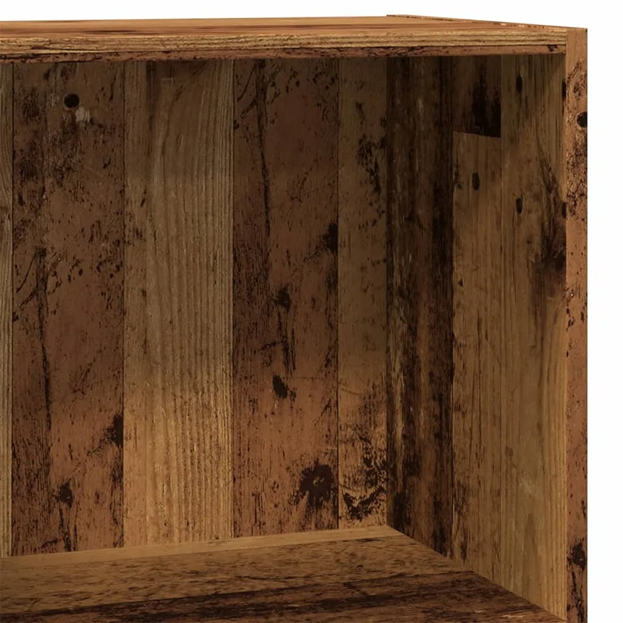 Bibliothèque vieux bois 60x30x77 cm bois d'ingénierie - 7