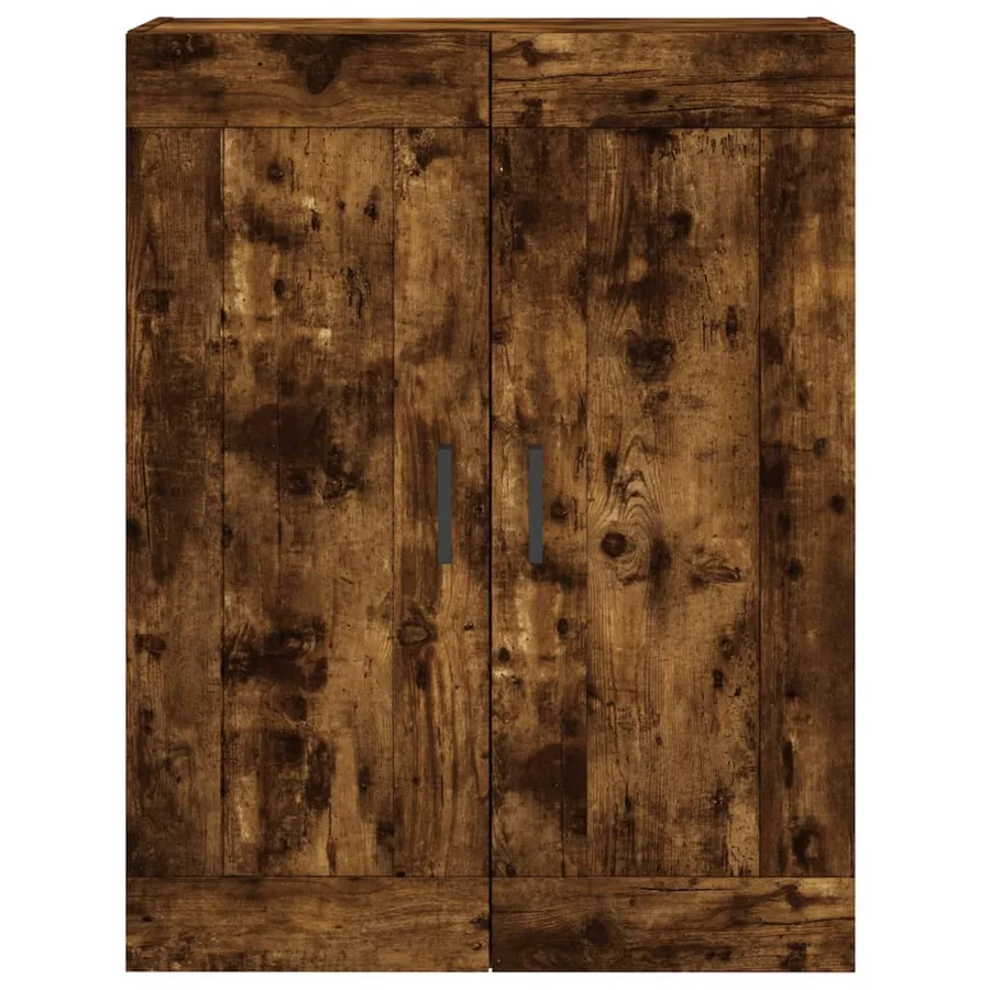 Armoires murales 2 pcs chêne fumé bois d'ingénierie - 6