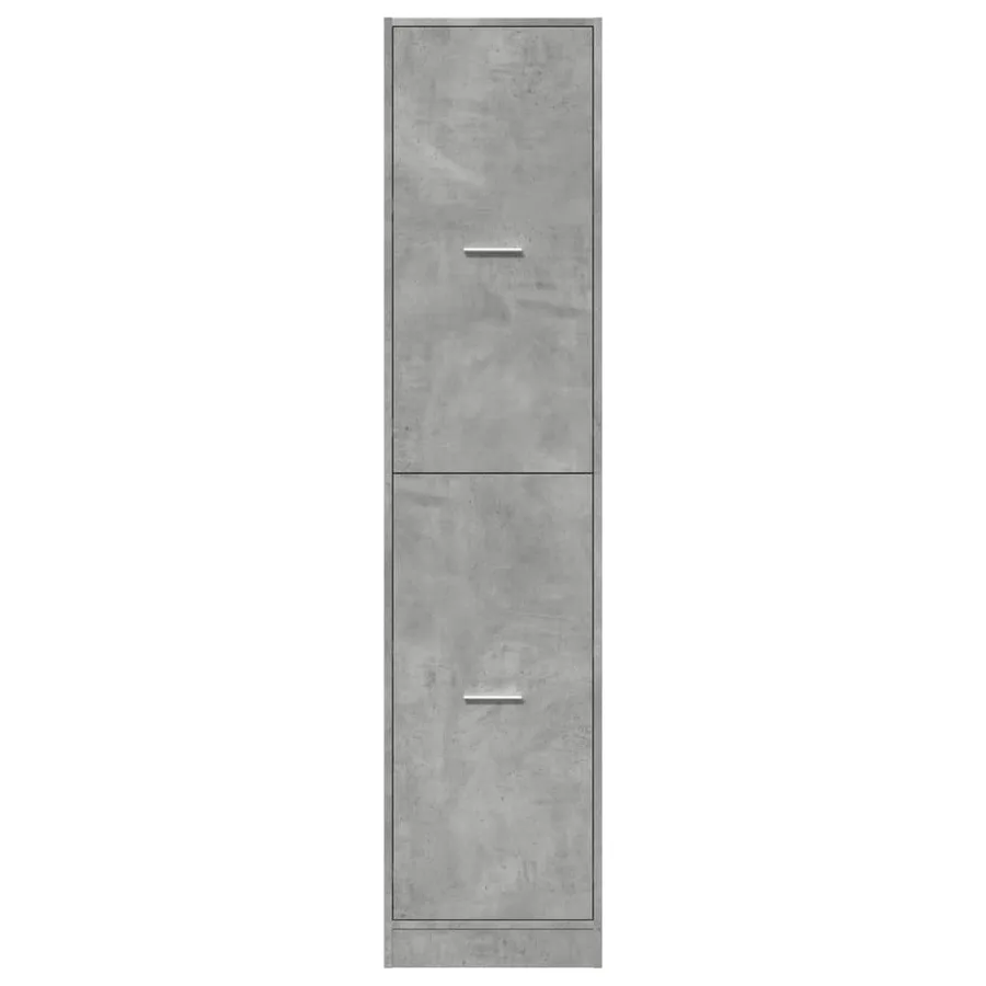 Armoire d'apothicaire gris béton 40x41x174,5 cm bois ingénierie - 5