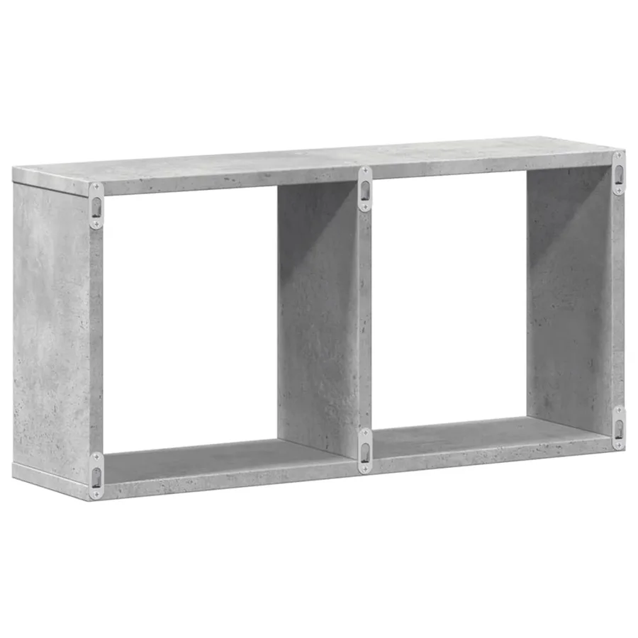 Armoire murale 60x16x30 cm gris béton bois d'ingénierie - 6