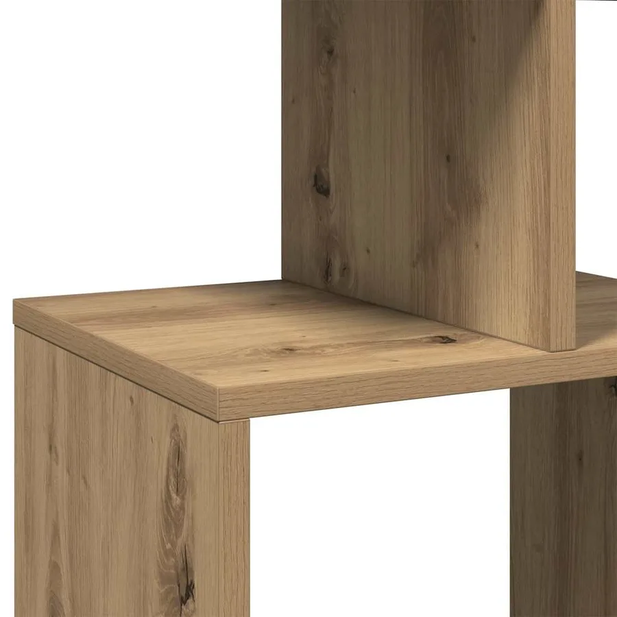 Bibliothèque chêne artisanal 92x29x188 cm bois d'ingénierie - 8