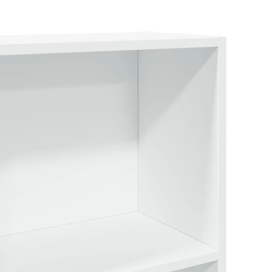 Bibliothèque blanc 80x30x114 cm bois d'ingénierie - 7