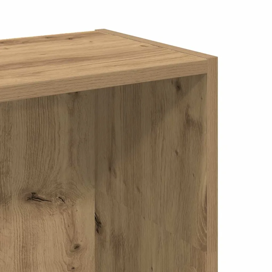 Bibliothèque chêne artisanal 80x24x109 cm bois d'ingénierie - 7