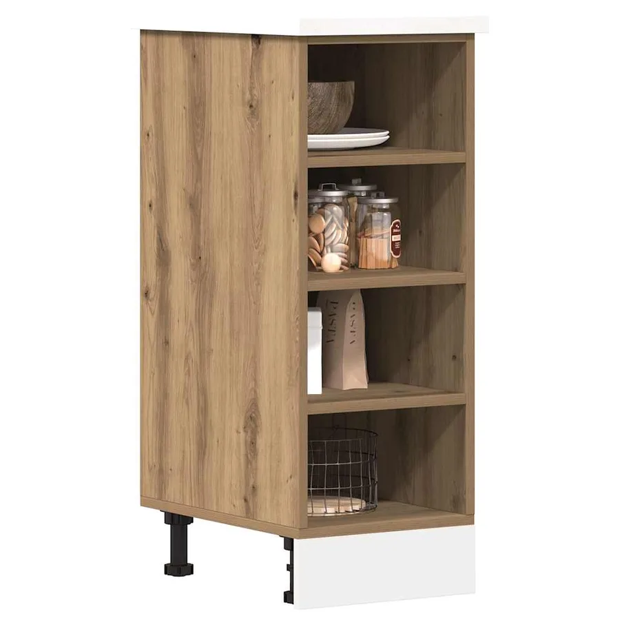 Meuble bas "Riga" Chêne artisanal 30 x 44,5 x 81,5 cm Bois d'ingénierie - 3