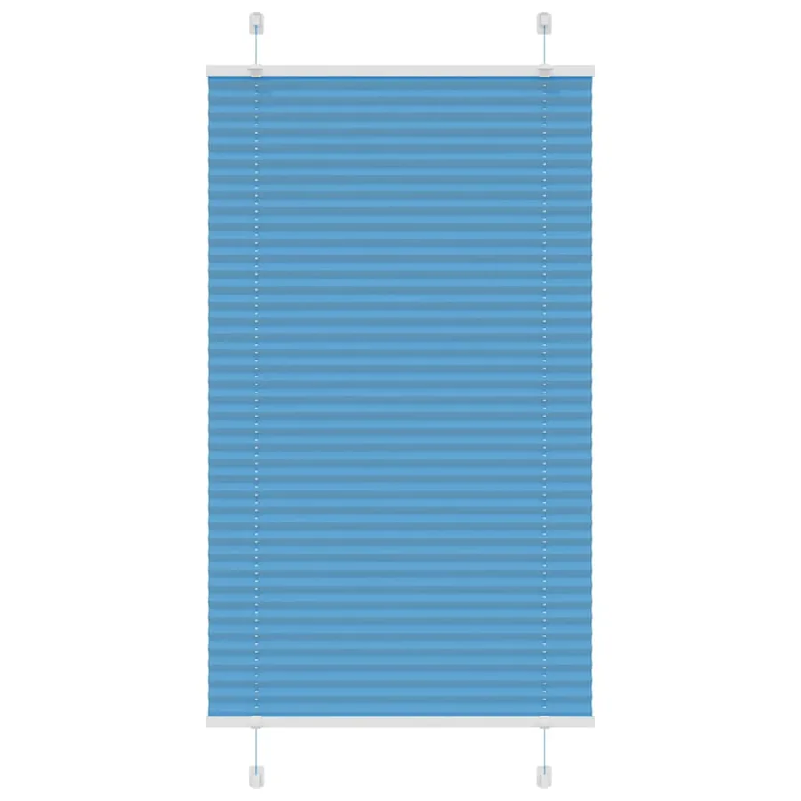 Store plissé bleu 75x100 cm largeur du tissu 74,4 cm polyester