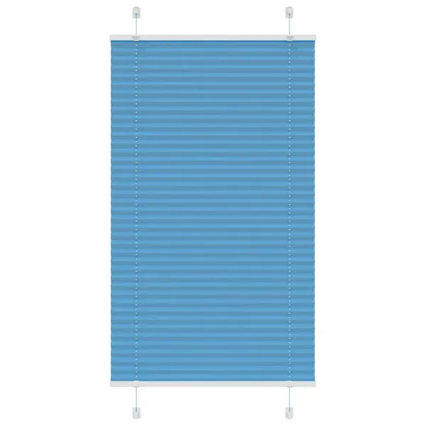 Store plissé bleu 75x100 cm largeur du tissu 74,4 cm polyester