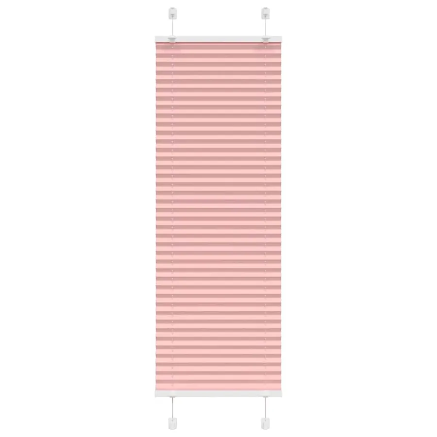 Store plissé rose 45x100 cm largeur du tissu 44,4 cm polyester
