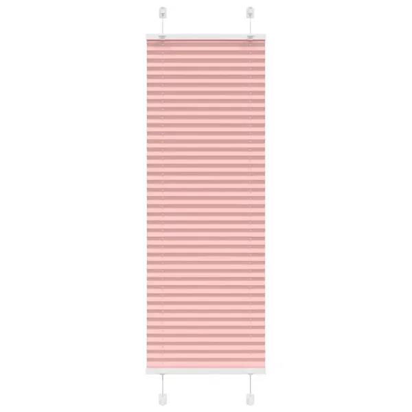 Store plissé rose 45x100 cm largeur du tissu 44,4 cm polyester