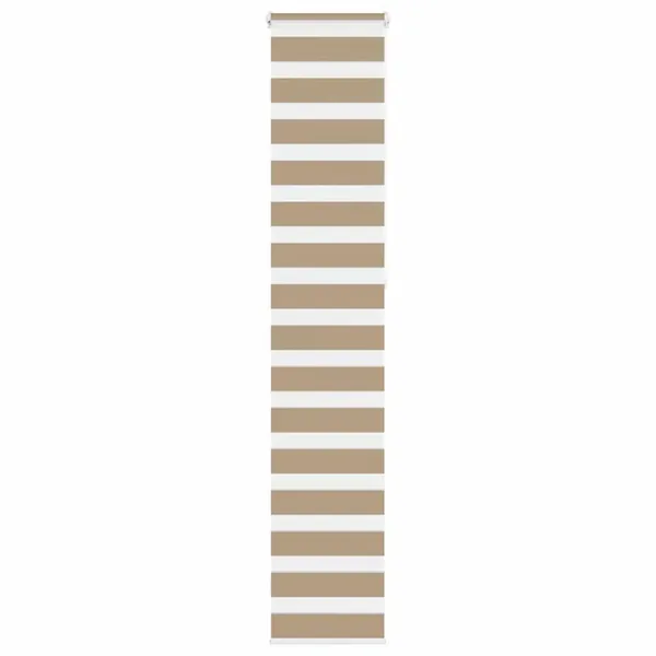Store zèbre marron sable largeur du tissu 40,9 cm polyester
