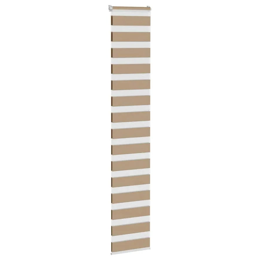 Store zèbre marron sable largeur du tissu 40,9 cm polyester - 3