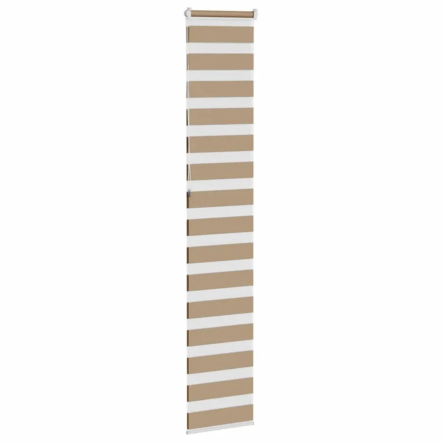Store zèbre marron sable largeur du tissu 40,9 cm polyester - 4