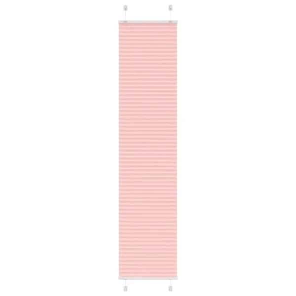 Store plissé rose 40x200 cm largeur du tissu 39,4 cm polyester
