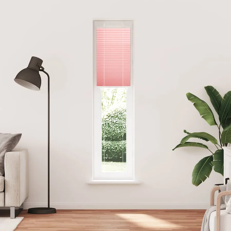 Store plissé rose 40x200 cm largeur du tissu 39,4 cm polyester - 2