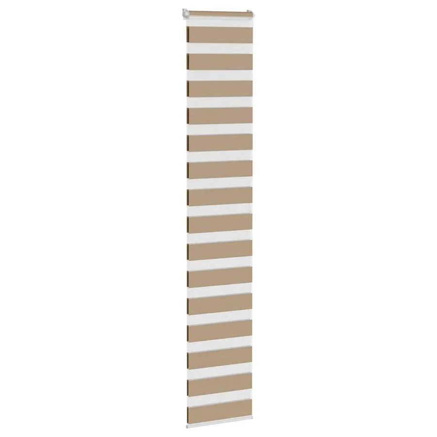 Store zèbre marron sable largeur du tissu 40,9 cm polyester - 3