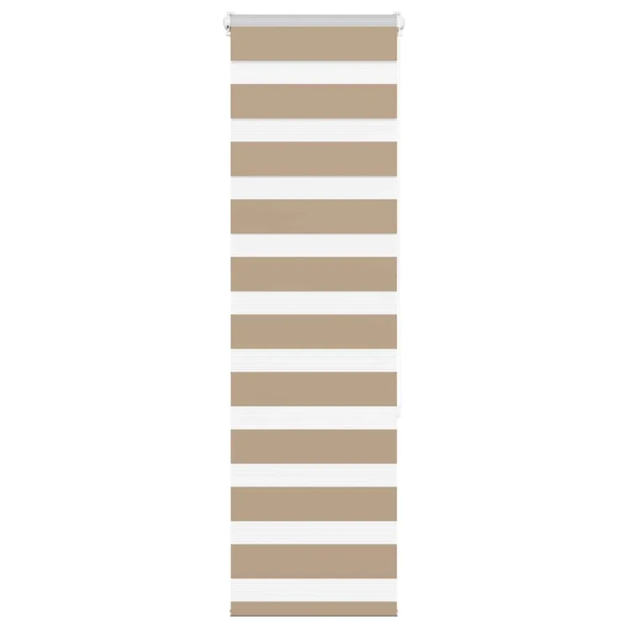 Store zèbre marron sable largeur du tissu 40,9 cm polyester