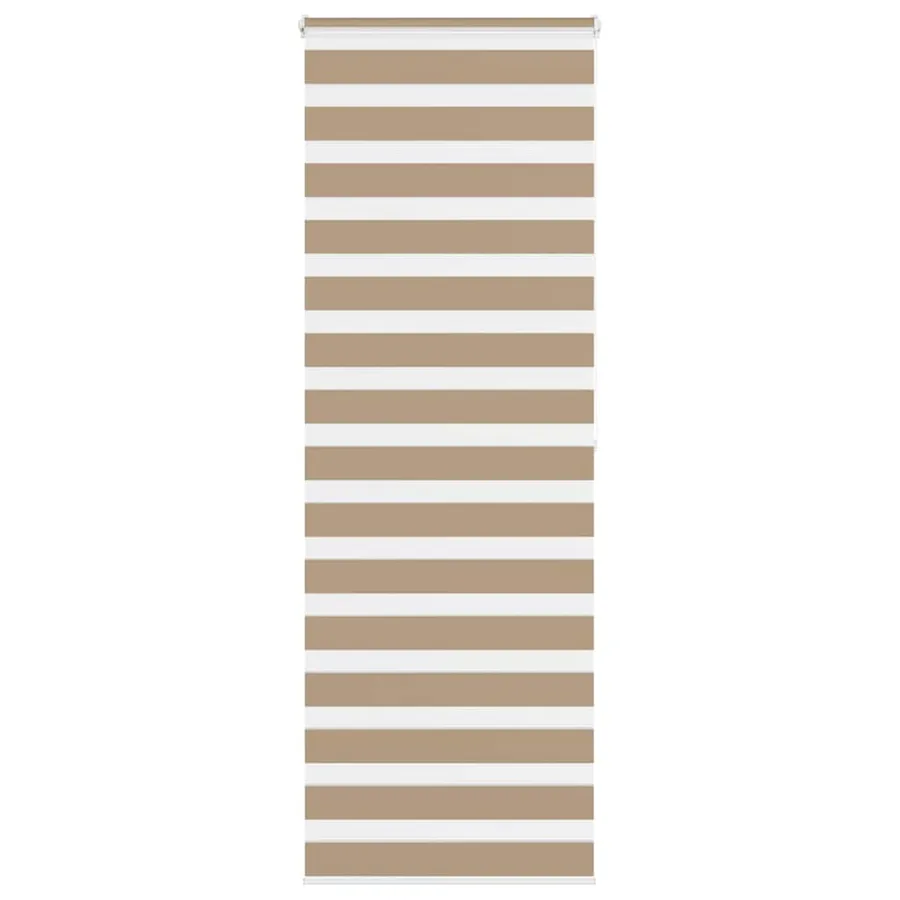 Store zèbre marron sable largeur du tissu 75,9 cm polyester