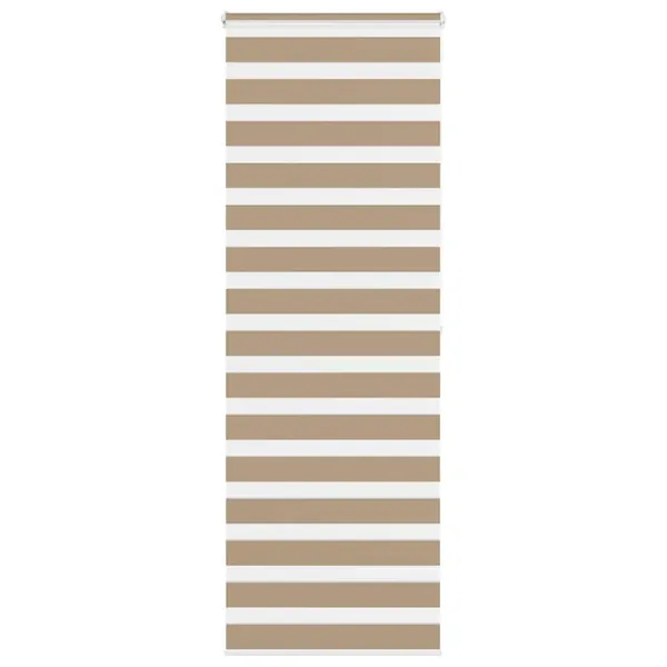 Store zèbre marron sable largeur du tissu 75,9 cm polyester