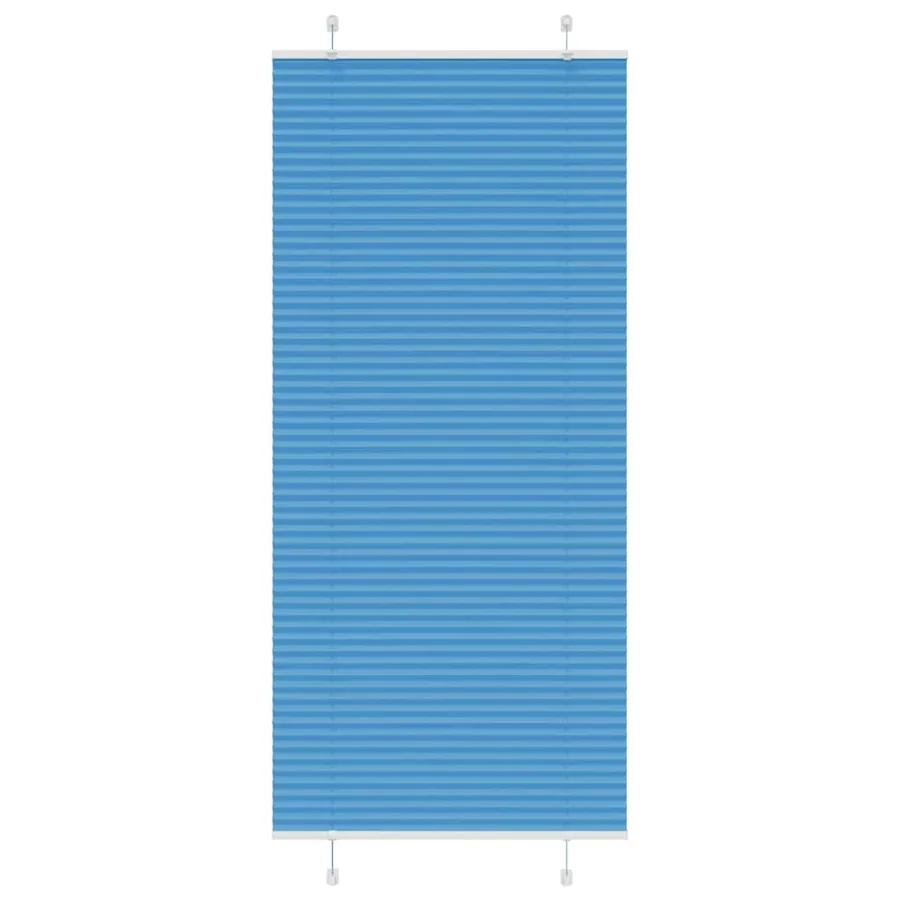 Store plissé bleu 85x200 cm largeur du tissu 84,4 cm polyester