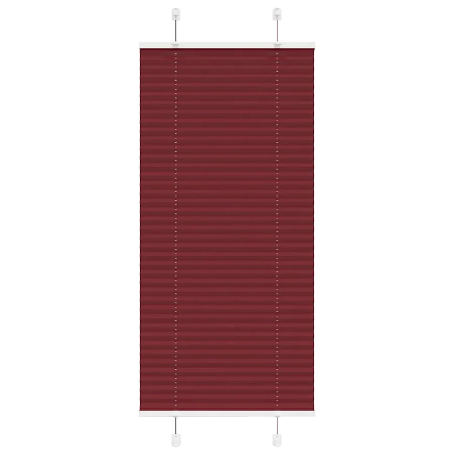 Store plissé rouge bordeaux 55x150 cm largeur du tissu 54,4 cm