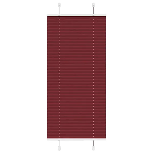 Store plissé rouge bordeaux 55x150 cm largeur du tissu 54,4 cm