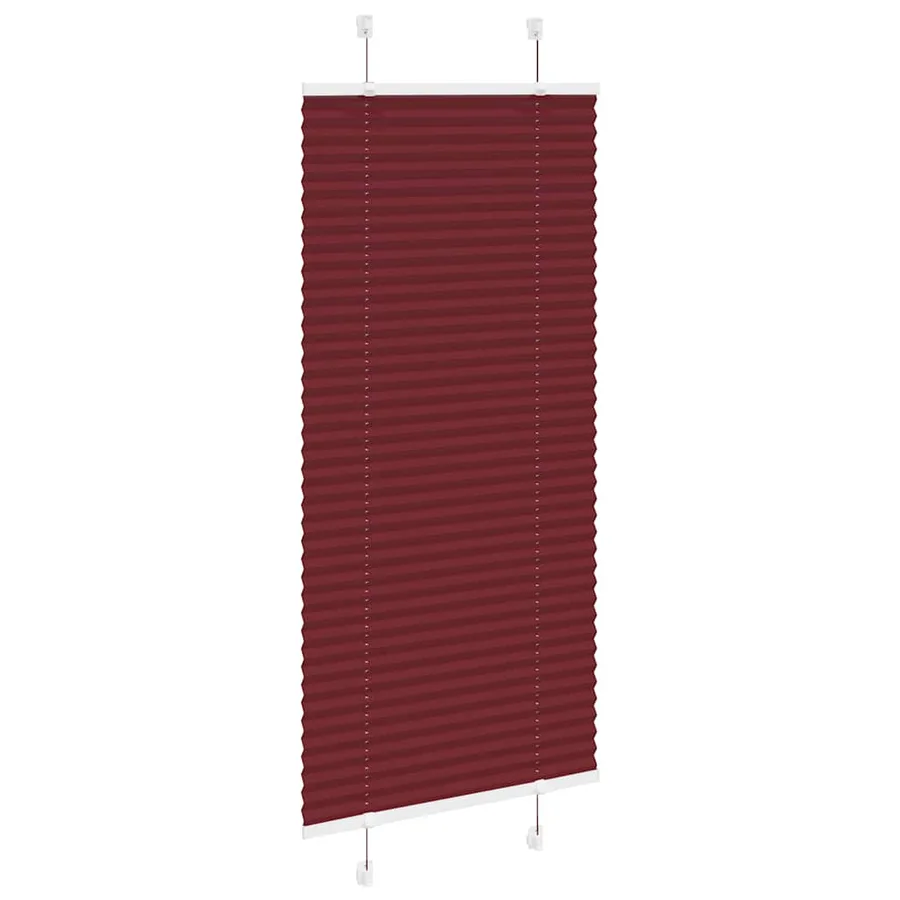 Store plissé rouge bordeaux 55x150 cm largeur du tissu 54,4 cm - 3