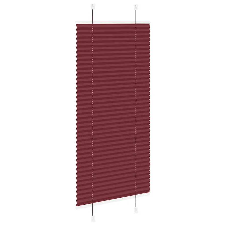 Store plissé rouge bordeaux 55x150 cm largeur du tissu 54,4 cm - 4