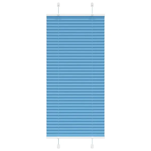 Store plissé bleu 65x150 cm largeur du tissu 64,4 cm polyester