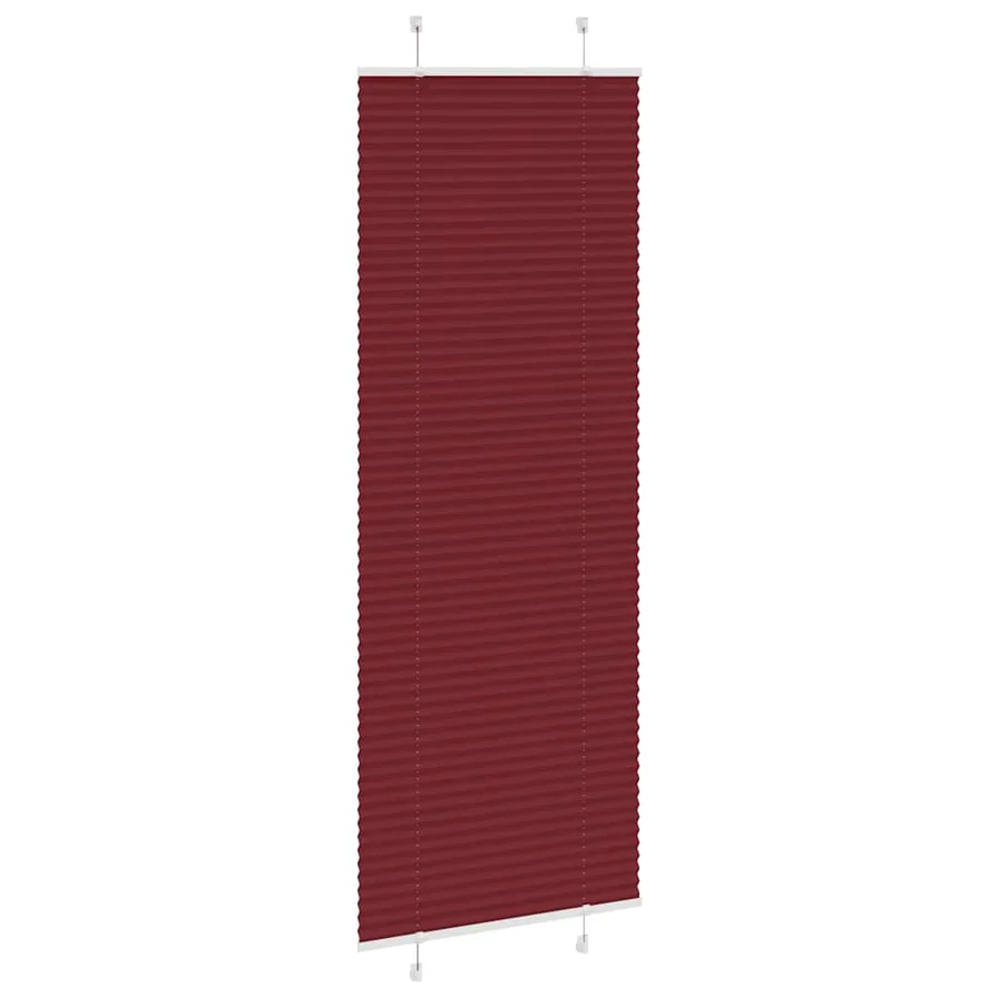 Store plissé rouge bordeaux 75x200 cm largeur du tissu 74,4 cm - 3