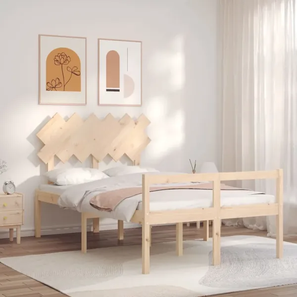 Lit pour personne âgée sans matelas bois massif