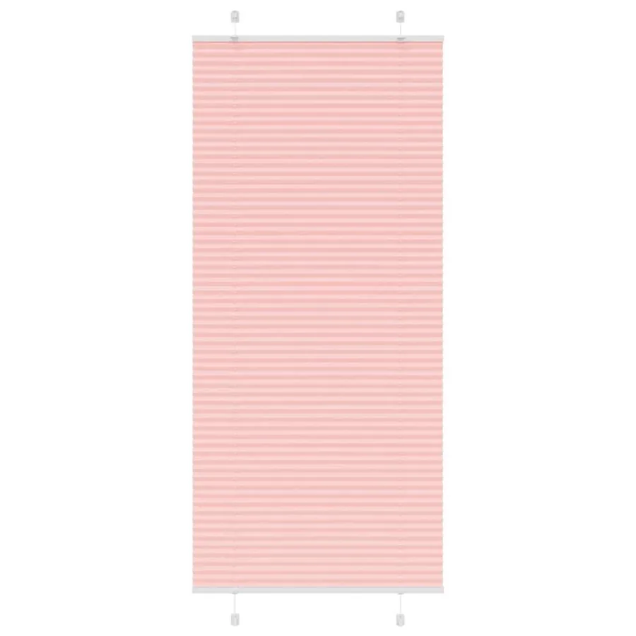 Store plissé rose 85x200 cm largeur du tissu 84,4 cm polyester