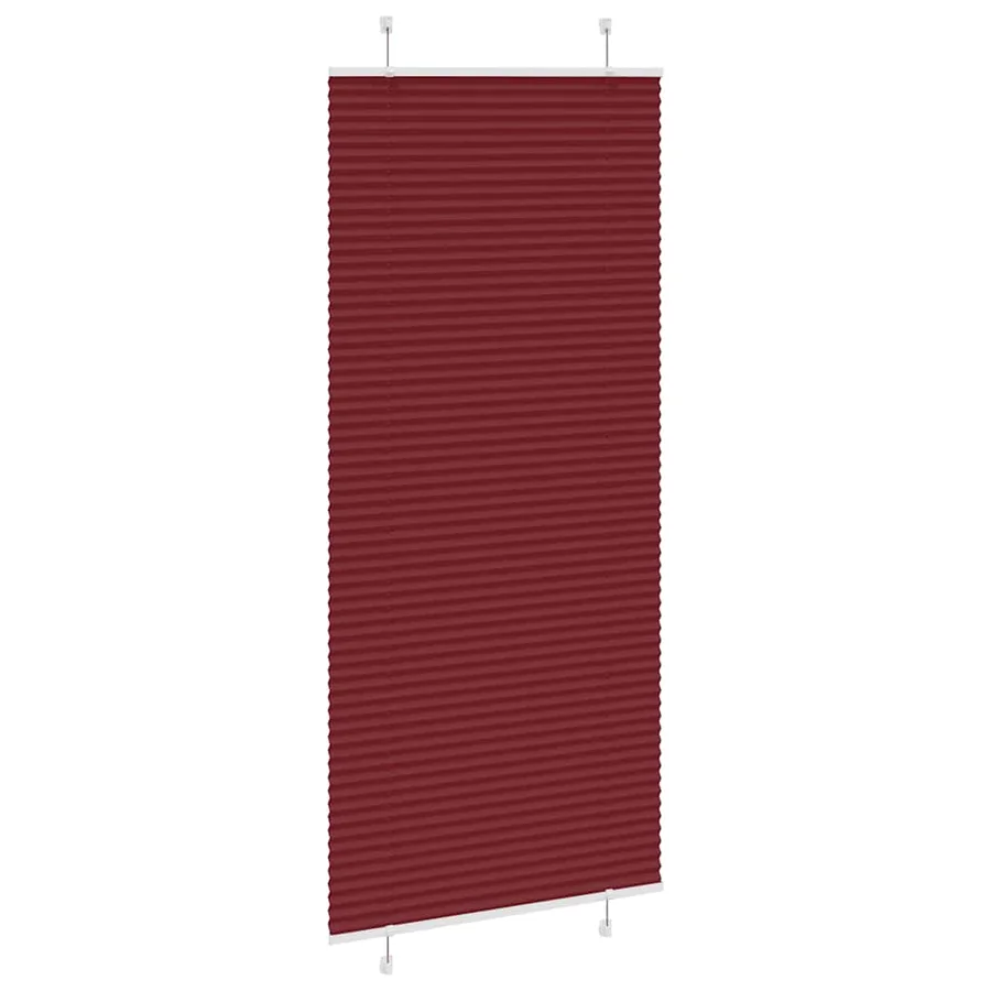 Store plissé rouge bordeaux 100x200 cm largeur du tissu 99,4 cm - 4