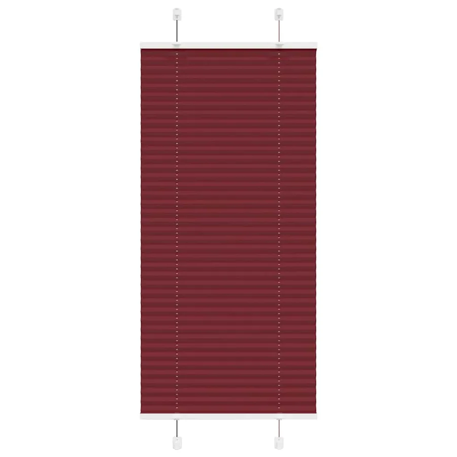 Store plissé rouge bordeaux 60x100 cm largeur du tissu 59,4 cm