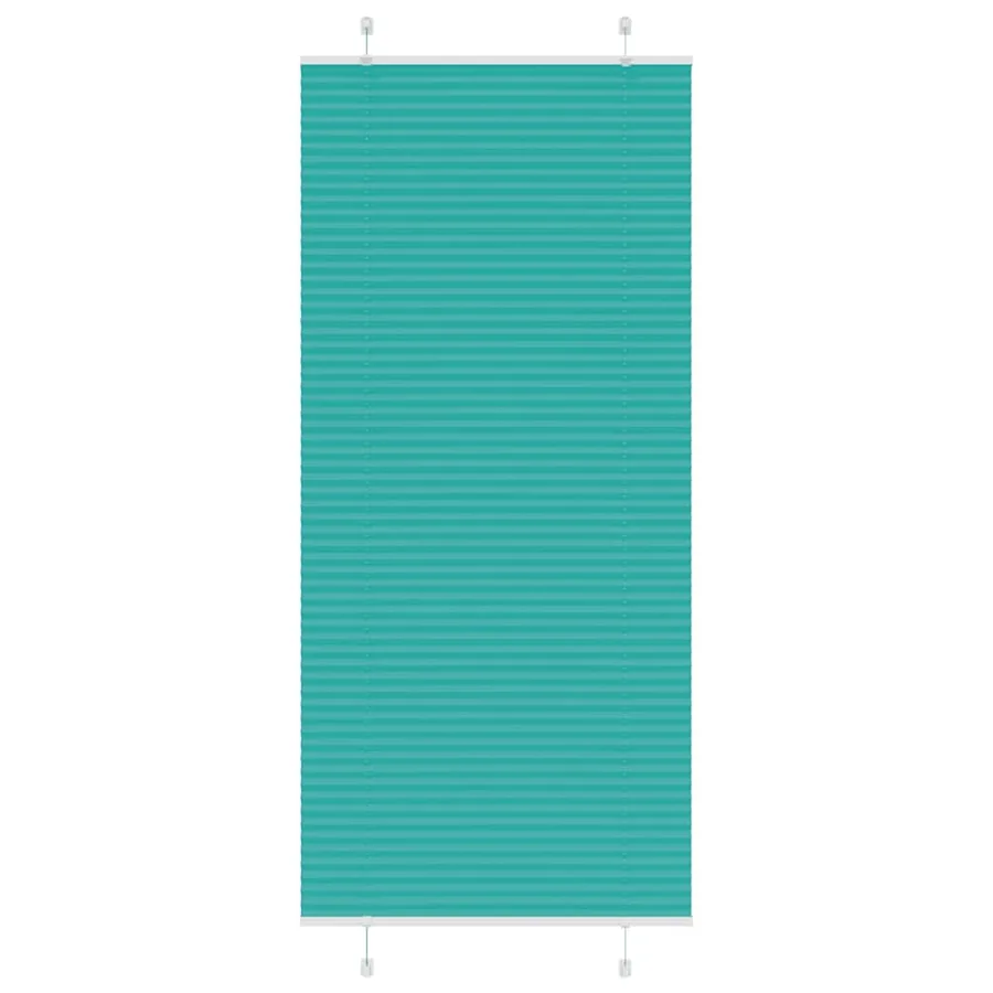 Store plissé vert pétrole 95x200 cm largeur du tissu 94,4 cm