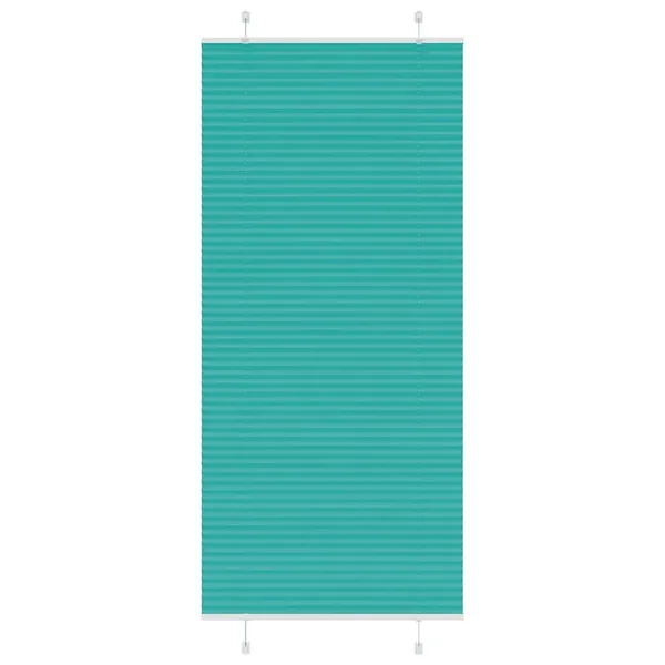 Store plissé vert pétrole 95x200 cm largeur du tissu 94,4 cm