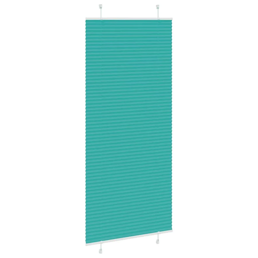 Store plissé vert pétrole 95x200 cm largeur du tissu 94,4 cm - 4