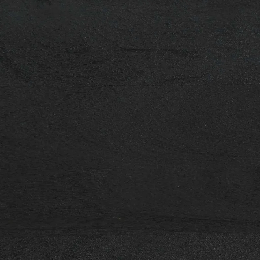 Table de chevet noir 40x33x46 cm bois de manguier solide - 10