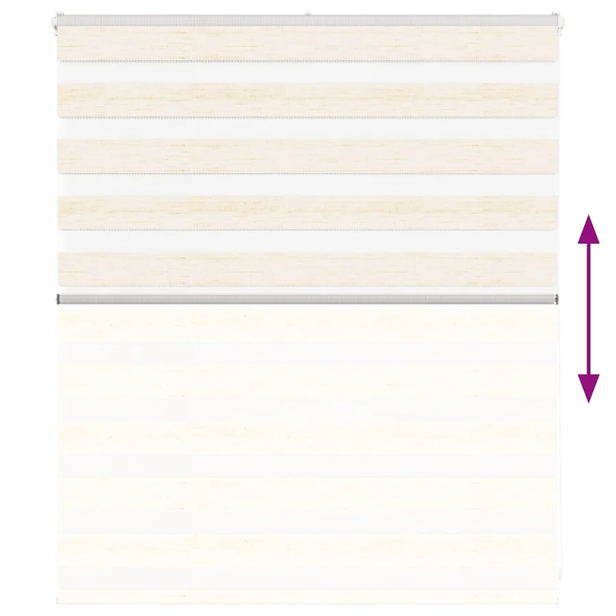 Store zèbre beige marbré largeur du tissu 130,9 cm polyester - 5