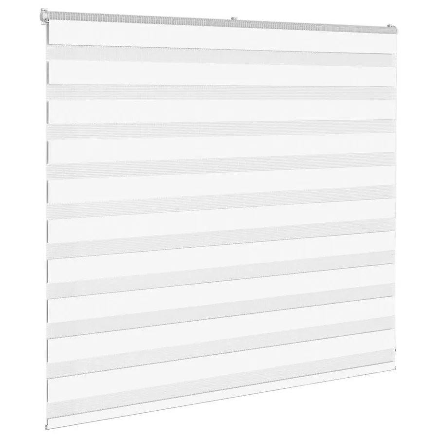 Store zèbre blanc 155x100 cm largeur du tissu 150,9cm polyester - 3