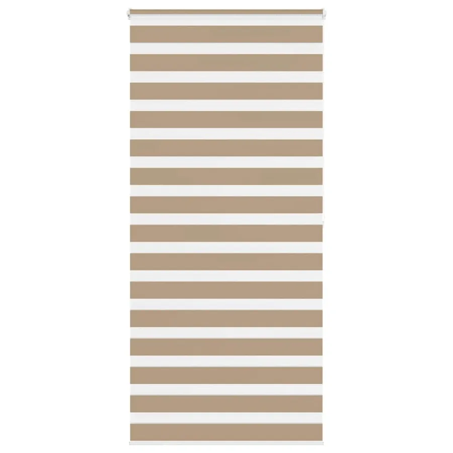 Store zèbre marron sable largeur du tissu 110,9 cm polyester