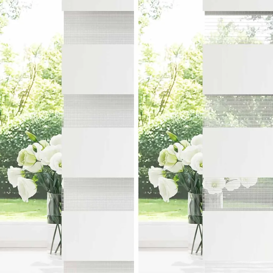 Store zèbre gris clair largeur du tissu 40,9 cm polyester - 8