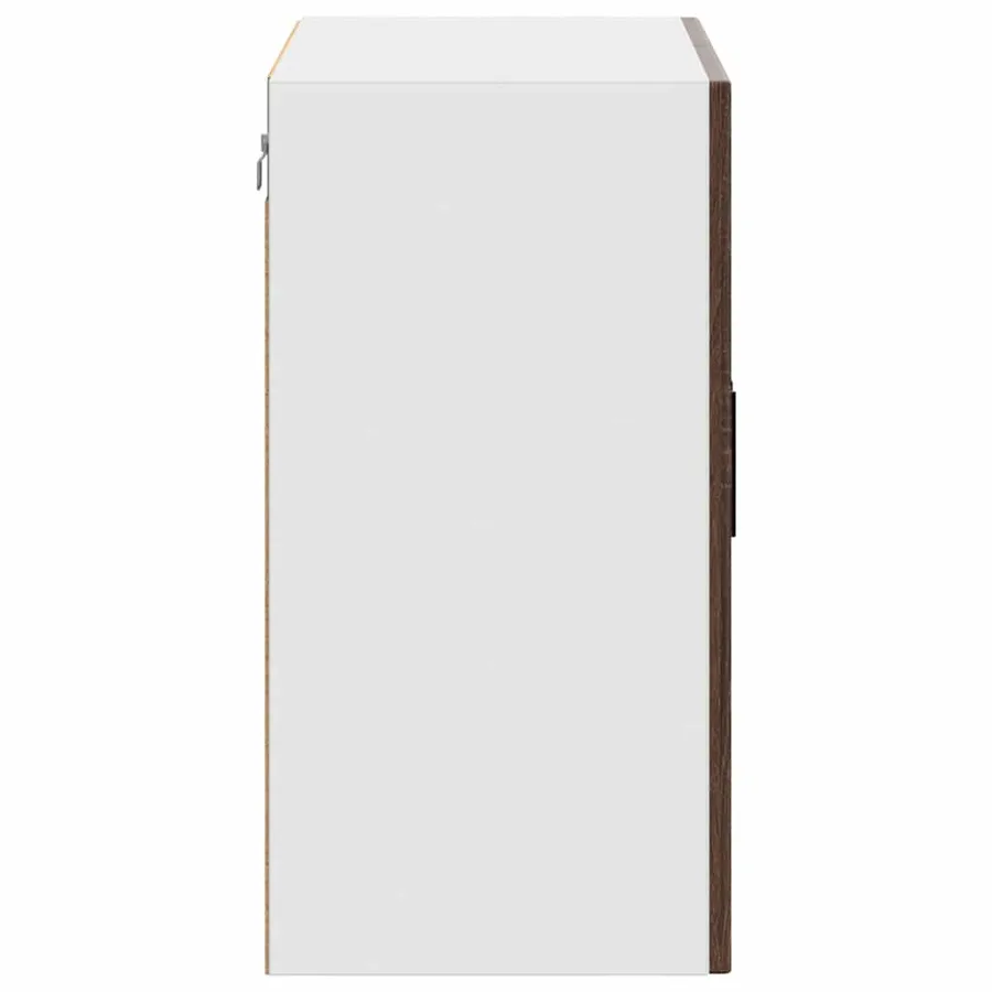 Armoire murale de cuisine et porte en verre Porto chêne marron - 8