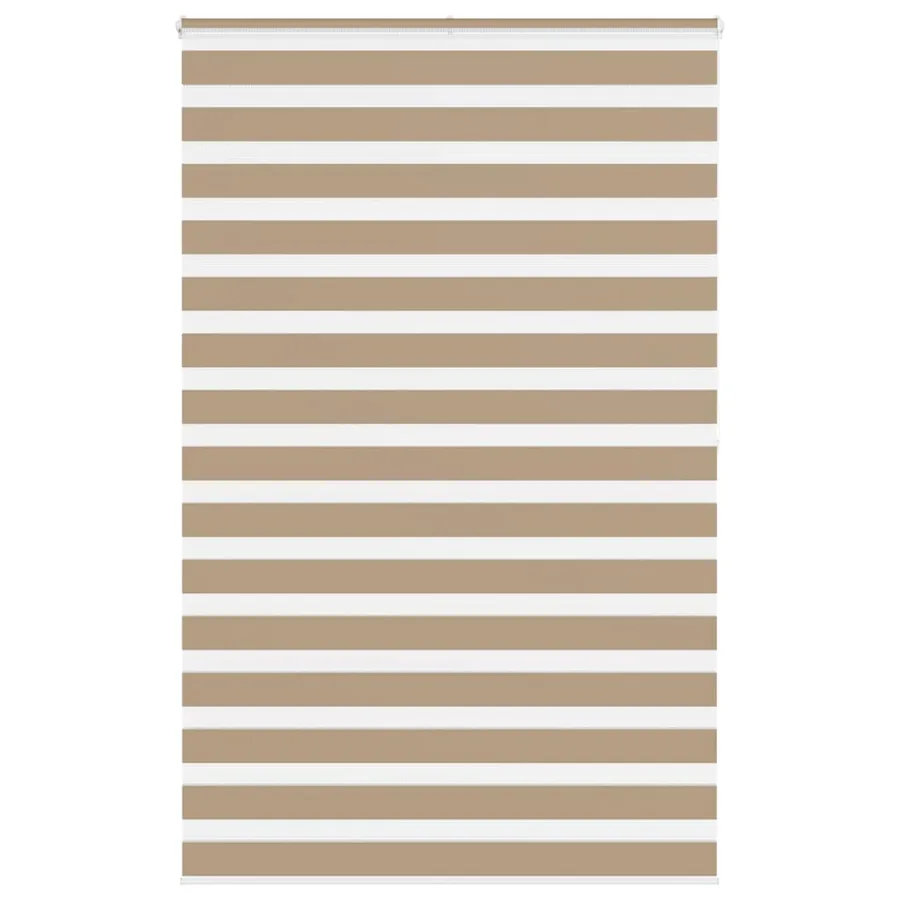 Store zèbre marron sable largeur du tissu 145,9 cm polyester