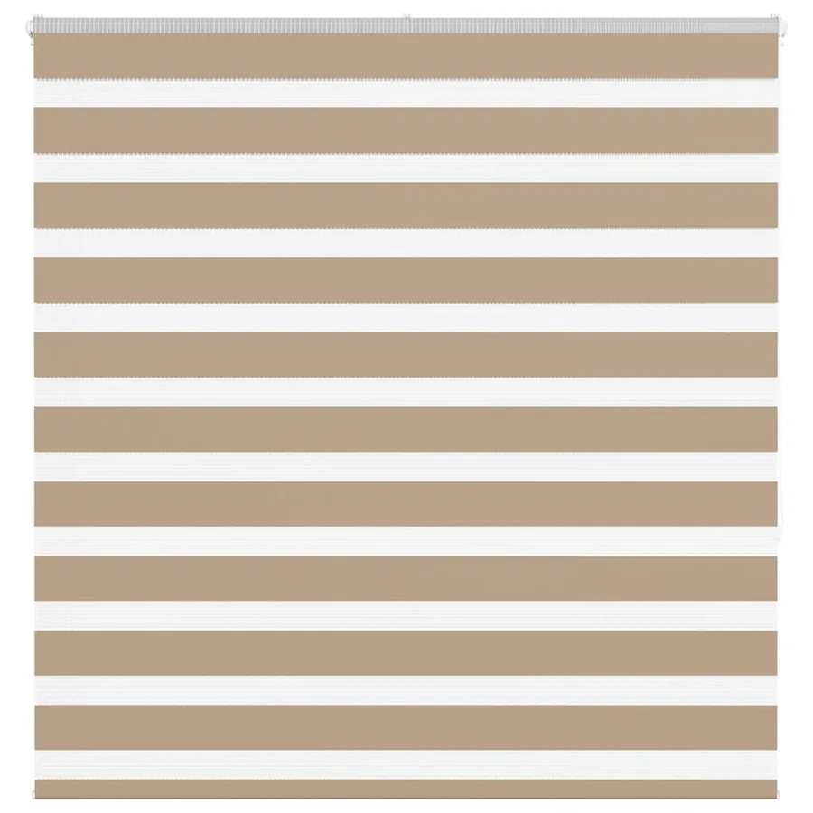Store zèbre marron sable largeur du tissu 145,9 cm polyester
