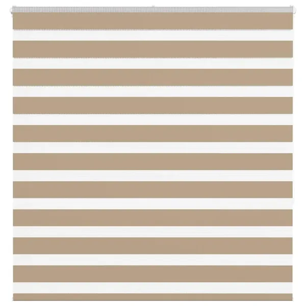Store zèbre marron sable largeur du tissu 145,9 cm polyester